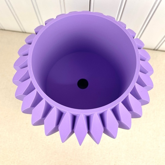 Sevi Indoor Planter Pot w/ Drainage Hole and Drip Tray, Houseplants - Picture 5 of 9